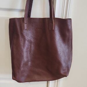 NIMES Brown 100% Leather Tote NWOT